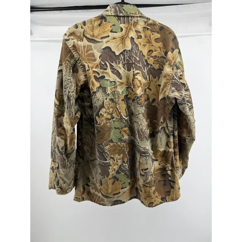 Vintage Military Realtree Camo Hunting Field Jacket Utility MadeUSA Small